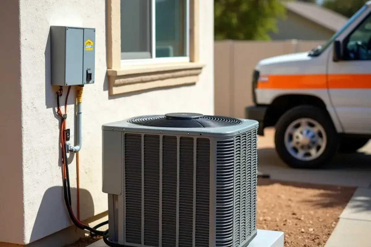 Finished AC replacement with a new condenser on a level pad and a clean disconnect box in Starr County
