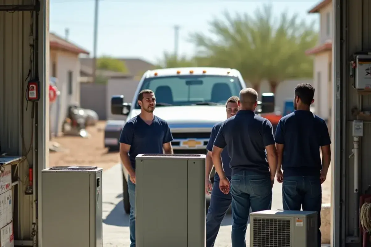 Heat kit, gas furnace and heat pump outdoor unit compared for a new heating system in South Texas